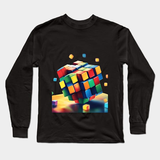 rubiks cube Long Sleeve T-Shirt by Grafik2